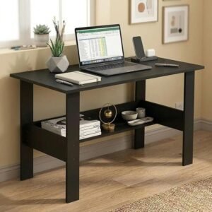 Callas Engineered Wood Computer Desk with Shelf – Modern Laptop Study Table